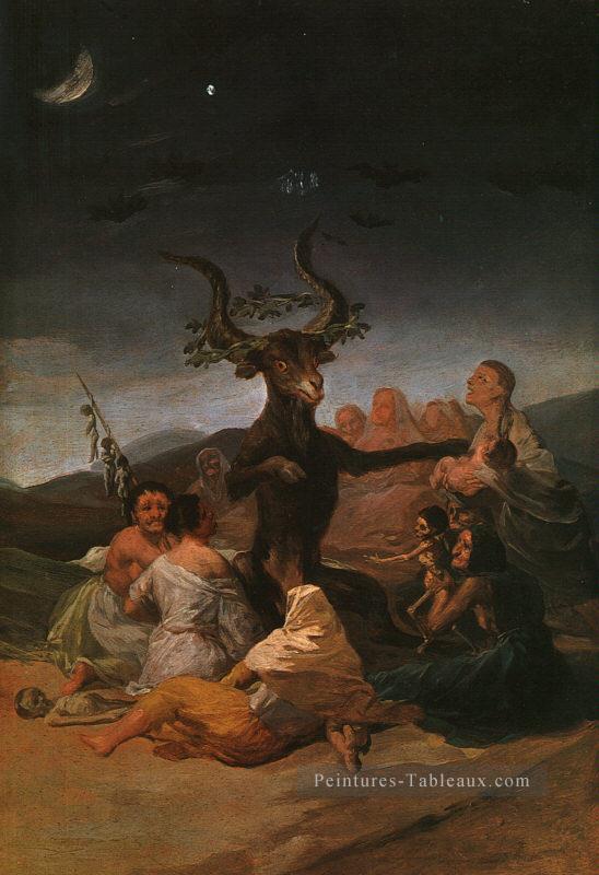 Sorcières Sabbath romantique moderne Francisco Goya Peintures à l'huile